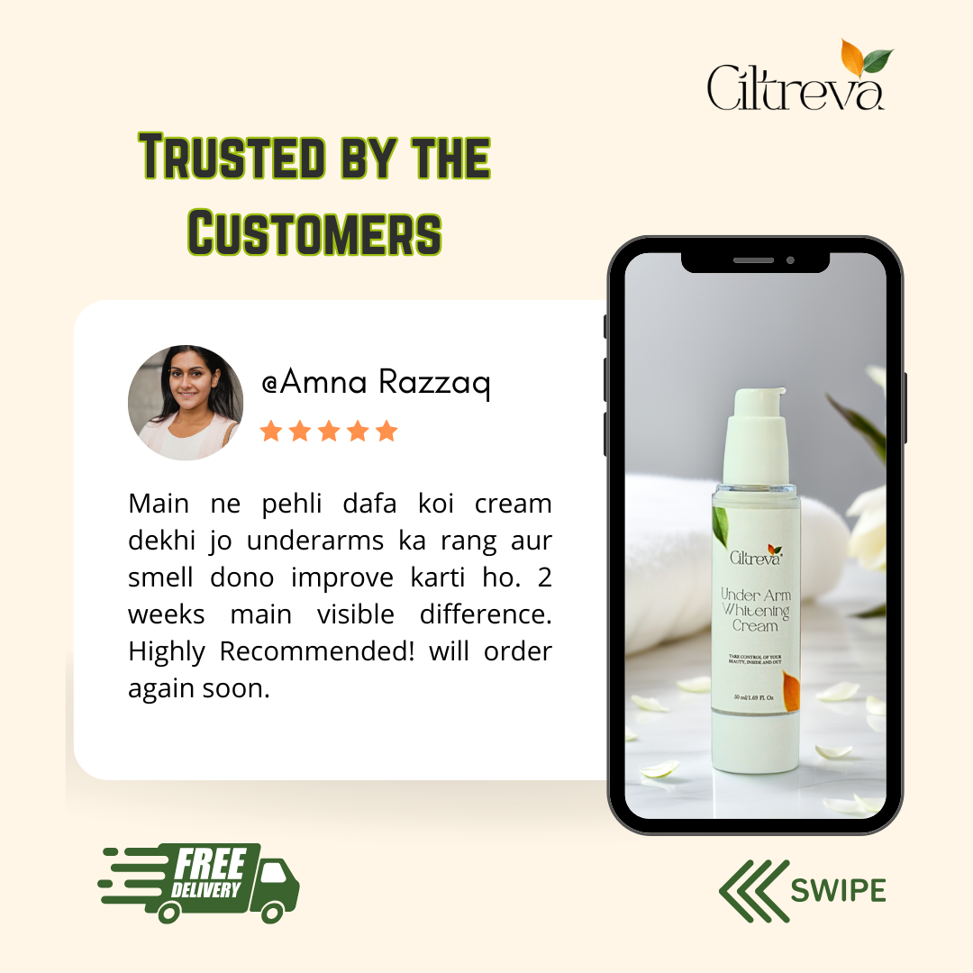 Under Arm Whitening Cream - Lighten Dark Patches Instantly - 50ml