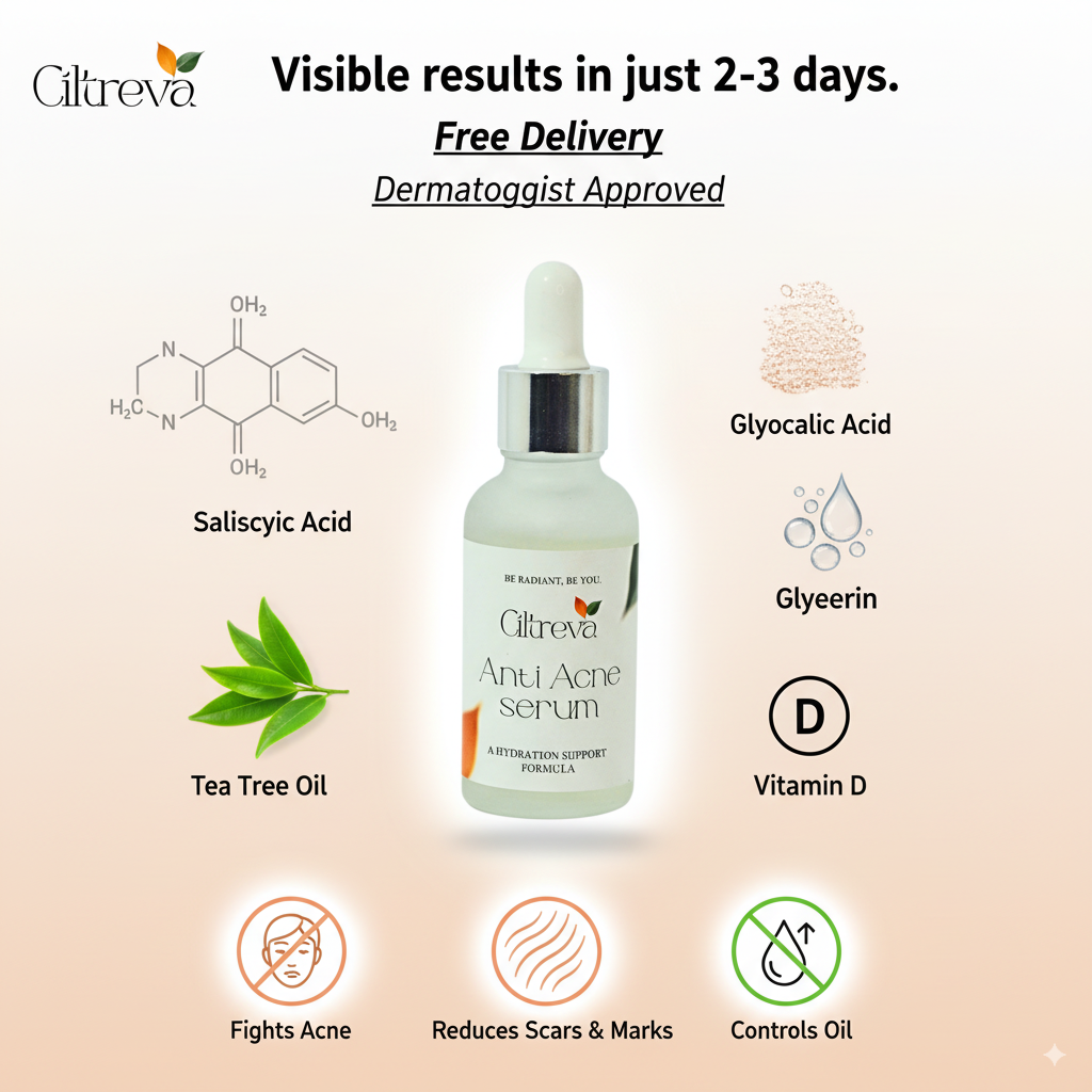 Pure Glow Acne Serum - Acne Treatment & Pore Refining - 30ml